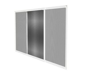 Amig - Moustiquaire extensible pour fenêtres | Installation sans outils | S’adapte dans l’emplacement du volet | 100 x 70 cm | Ajustable jusqu’à 190 cm | Aluminium blanc et maille en fibre de verre