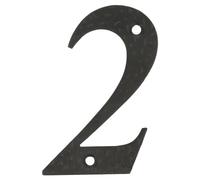 Amig - Numéro de Maison Noir 2 | Installation Facile | Signalisation | Fer Forgé Robuste | Charnière Décorative | Serrure Métallique, Multicolore, Taille Unique