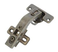 Amig - Pack 20 Charnière | Bol droit | Ø35mm | Avec loquet à dégagement rapide | Distance entre les trous de 48 mm | Chanfrein +25° | Pour meubles de cuisine | Acier Cuir