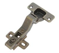 Amig - Pack 20 Charnière | Bol droit | Ø35mm | Avec loquet à dégagement rapide | Distance entre les trous de 48 mm | Chanfrein +30° | Pour meubles de cuisine | Acier Cuir