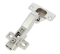 Amig - Pack 20 Charnière | Bol droit | Ø35mm | Avec loquet à dégagement rapide | Distance entre les trous de 48 mm | Chanfrein +45° | Pour meubles de cuisine | Acier Cuir