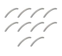 Amig - Pack de 10 Poignées pour meubles - 128 mm - Couleur Nickel Brossé - Fabriqué en Acier - Pour tiroirs et armoires de cuisine et de salle de bain- Mod. 831