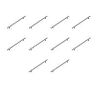Amig - Pack de 10 Poignées pour meubles - 96 Mm - Couleur Nickel Brossé - Fabriqué en Acier - Pour tiroirs et armoires de cuisine et de salle de bain- Mod. 837