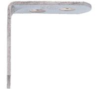 Amig - Pack de 100 cornières de renfort métalliques | 30 x 16 x 1,5 mm | Bord rond | Conçu en forme de L | Pour fixer des meubles en bois ou placer des étagères et des étagères | Acier inoxydable mat