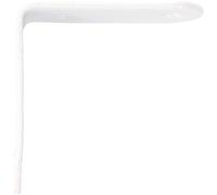 Amig - Pack de 100 cornières de renfort métalliques | 50x19x2mm | Bord carré | Conçu en forme de L | Pour fixer des meubles en bois ou placer des étagères et des étagères | Acier blanc