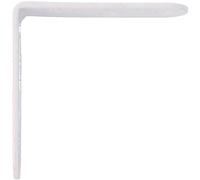 Amig - Pack de 100 cornières de renfort métalliques | 60x19x2mm | Bord carré | Conçu en forme de L | Pour fixer des meubles en bois ou placer des étagères et des étagères | Acier blanc