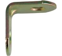 Amig - Pack de 100 cornières de renfort métalliques | 60x19x2mm | Bord rond | Conçu en forme de L | Pour fixer des meubles en bois ou placer des étagères et des étagères | Acier dichromaté