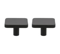 Amig - Pack de 2 Poignées pour meuble - 40 mm - Couleur Noir Mat -En Aluminium - Pour tiroirs et armoires de cuisine et de salle de bain avec un style moderne décoratif et usage - Mod. 820