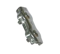 Amig - Pack de 2 serre-câbles plats doubles en acier inoxydable Mod.30110 pour accouplement de cordes, câbles ou fils métalliques | Chouils ou pinces réglables à écrou | Dimensions : Ø 3 mm