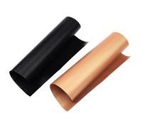 Amig - Pack de 2 Tapis de Cuisson - 30 x 40 cm - Noir et Doré - Tapis de Four en Polytétrafluoroéthylène - Feuilles Réutilisables - Antiadhésives et Faciles à Nettoyer - Mod. AM10