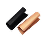 Amig - Pack de 2 Tapis de Cuisson - 50 x 40 cm - Noir et Doré - Tapis de Four en Polytétrafluoroéthylène - Feuilles Réutilisables - Antiadhésives et Faciles à Nettoyer - Mod. AM11