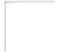 Amig - Pack de 50 cornières de renfort métalliques | 100 x 19 x 2 mm | Bord carré | Conçu en forme de L | Pour fixer des meubles en bois ou placer des étagères et des étagères | Acier blanc