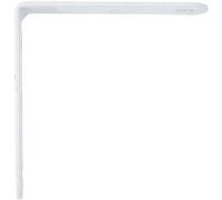 Amig - Pack de 50 cornières de renfort métalliques | 80x19x2mm | Bord carré | Conçu en forme de L | Pour fixer des meubles en bois ou placer des étagères et des étagères | Acier blanc