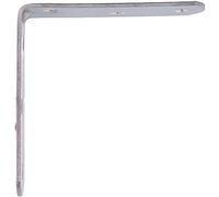 Amig - Pack de 50 cornières de renfort métalliques | 80x19x2mm | Bord rond | Conçu en forme de L | Pour fixer des meubles en bois ou placer des étagères et des étagères | Acier inoxydable mat