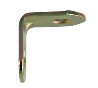 Amig - Pack of 100 Metal Brackets for Reinforcement | 40 x 19 x 2 mm | Round Edge | L Shape | for Fixing Wooden Furniture or Placing Shelves and Shelves, Bichromatised Steel