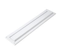 Amig - Passe-Lettres Blanc Mod. 2 - Volet pour Murs ou Portes - Réceptacle à Courrier Con Capot en Acier - 342 x 73 mm - Ouverture: 312 x 43 mm - Couleur Blanc Mat - Fente pour Lettres