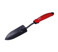 Amig - Petite pelle de jardinage étroite avec poignée ABS et corps en acier pour le travail dans le jardin et la plantation à la maison | Outils de jardin rouge-noir | Mesures - 13 1/2".