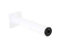Amig Pied de Meuble Rond - Diamètre : 30 mm - Hauteur : 350 mm - Noir, Blanc ou argenté (Blanc)