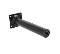 Amig Pied de Meuble Rond - Diamètre : 30 mm - Hauteur : 500 mm - Noir, Blanc ou argenté (Noir)