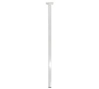 Amig - Pied de Table Réglable | Acier Solide | Design Polyvalent | pour Bureau, Cuisine, Salon | Compatible avec Charnière Décorative | Blanc, 25 x 25 x 600 mm, Acier Alliage