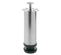 Amig Pieds de Meuble Pied Canapé Pied en différentes Couleurs Hauteur Totale 150 mm - Ø 50 mm (Aspect Acier Inoxydable)