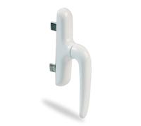 Amig - Poignée de Fenêtre oscillo-battantes, battantes ou à battant | Base en aluminium et couvercle en PVC | Sans Carré | 172 x 27 mm | Hauteur : 59 mm | Blanc