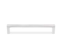 Amig - Poignée de meuble en acier inoxydable | Design moderne et élégant | Installation facile | Compatible avec armoires et tiroirs | Mate, Ø14 x 128 mm, ACIER INOXYDABLE 18/8