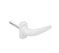 AMIG - Pièce de poignées de rosette renforcée - Modèle Sendoa - Fabriqué en aluminium - Dimensions : 125 x 66 mm - Carré de 8 mm - Idéal pour portes intérieures ou extérieures - Finition : Blanc