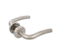 Amig - Poignée de Porte d'Intérieur en Acier Inoxydable 18/8 | Modèle Delta | Idéale pour Fenêtre PVC | Verrou de Sécurité Gauche | Compatible Carré 8mm - Blanc