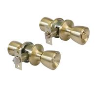 Amig - Poignée de porte - Loquet d'entrée 60/70 mm - Avec serrure intérieure - Pour portes en bois de 35 à 45 mm d'épaisseur - Système anti-carte