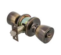 Amig - Poignée de porte - Loquet d'entrée 60/70 mm - Avec serrure intérieure - Pour portes en bois de 35 à 45 mm d'épaisseur - Système anti-carte