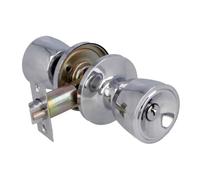 Amig - Poignée de porte - Loquet d'entrée 60/70 mm - Avec serrure intérieure - Pour portes en bois de 35 à 45 mm d'épaisseur - Système anti-carte