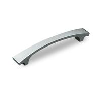 Amig - Poignée Zamak Modèle 150 | Design Minimaliste et Ergonomique | Installation Facile | Pour Portes d'Armoire et Intérieures | Inclut Vis M4, Nickel Brossé, 96 mm