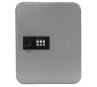 Amig - Porte-clés sécurisé et Organisateur en Acier avec Fermeture à Combinaison | Capacité 20 clés | Armoire à clés pour Usage Domestique et Professionnel | 200 x 160 x 70 mm | Couleur Gris Epoxy