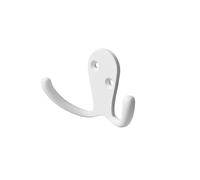 Amig - Porte-manteau mural - 71 x 46 x 24 mm - Couleur blanche - Fabriqué en Zamak. Mod. CS30