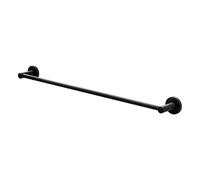 Amig - Porte-Serviettes de Salle de Bain Mod. Gorliz-2 | Support Mural pour Serviettes avec vis incluses | 655 x 46 x 62 mm | Acier Inoxydable et Zamak | Noir Mat