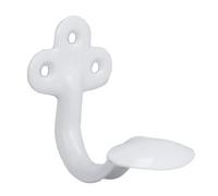 Amig - Porte-vêtements mural en acier allié | Anti-corrosion et résistance élevée | Idéal pour manteaux, sacs, chapeaux | Pour entrée, maison, bureau, école, blanc, 8 x 5 x 7,5, acier allié