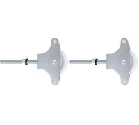 Amig - Poulie à écrou HR03N-60 en Acier Inoxydable | Installation Facile et Robuste | Idéal pour terrasses et balcons | Résistance Optimale, Acier, M6 x 60 mm (Lot de 2)