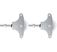 Amig - Poulie Acier Inoxydable pour Corde à Linge | Résistante et Durable, Ø 39 mm | Idéale pour Terrasses et Balcons | Facile à Installer, Acier, M6 X 40 mm (Lot de 2)