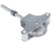 Amig - Poulie de corde à linge | Acier | Poulie métallique de 39 mm | Vis de fixation et guides inclus | Sécurisée | Extérieure