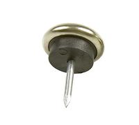 Amig - Protection pour Pieds en Bois | Mod. 60 | Ø 22 mm | avec Clou et Couvercle métallique | Recommandé pour Moquette | Protège Le Sol Contre Les Rayures | Zamak nickelé
