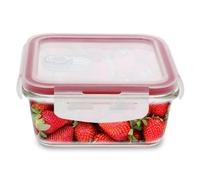 Amig - Récipient hermétique pour aliments Mod.400, 690 ml, compatible avec micro ondes, four, congélateur et lave-vaisselle, facile à nettoyer, anti-odeurs, transparent, 183 x 125 x 59 mm