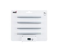 Amig REI Lot de 4 poignées de meuble en aluminium anodisé espacement 96 mm