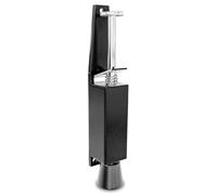 Amig - Retenue de pied en caoutchouc pour fixer et maintenir les portes ouvertes | Butée verticale Zamak | Anti supports | Dimensions : 165 x 30 mm | Tour : 28 mm | Noir