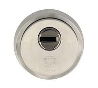 Amig - Rosace de sécurité pour serrures avec plaque anti-perçage modèle 30 | Ø 65 mm | Anneau extérieur massif | Avec vis et support | Acier inoxydable mat
