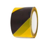 Amig - Ruban de marquage pour délimiter des zones - Longueur de 500 m x largeur de 70 mm - Fabriqué en polyéthylène basse densité LDPE - Rubans d'avertissement de sécurité - Jaune et Noir