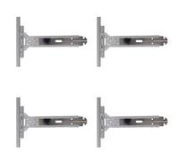 Amig - Sangle pour volet roulant - Acier inoxydable et polyamide gris - 150 mm - Résistante à la corrosion - Améliore la stabilité volets - 4 unités par sachet - Installation facile