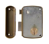 Amig - Serrure 75U Droite en Acier | Sécurité Porte Coupe Feu | Compatible Équerre Étagère, Pied Réglable | Multicolore, 76 x 120 mm - Droite