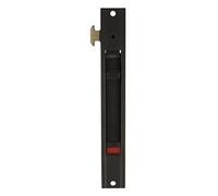 Amig - Serrure à Mortaise Mod.3600 pour Portes et Fenêtres Coulissantes | En Aluminium Noir, Facile à Installer | Système de Fermeture Automatique, Noir, Aluminium