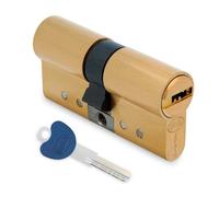 Amig - Serrure de cylindre de sécurité - Modèle 20000 - Fabriqué en laiton - Mesure : 90 mm (40-50) - Offre une protection anti-perçage et anti-bumping - Matériau résistant et durable - Mate